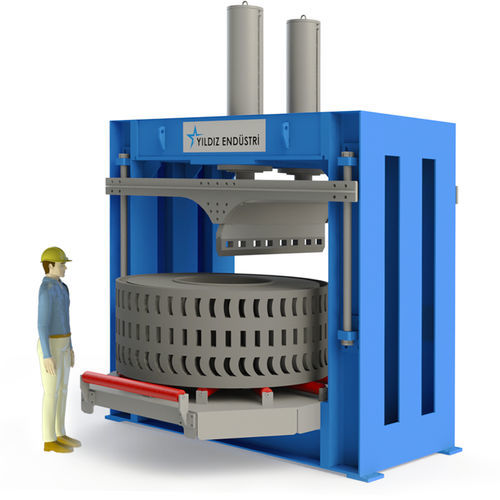 Máquina de corte de cuchilla - OTR - KATANA MAKINA ENERJI SANAYI TICARET LIMITED STI. - para caucho / para neumáticos / controlada por PLC