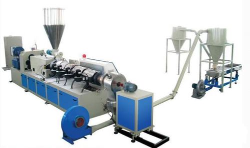 Granuladora para la fabricación de granulados de plástico - Wuxi JKS Machinery Manufacturing Co.,Ltd - en seco / de dos husillos / con cabezal de enfriamiento por aire