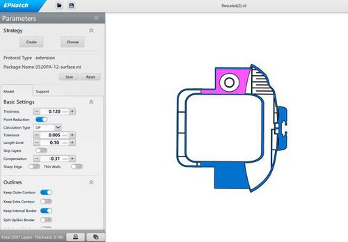 Software para impresora 3D de mando de proceso - Eplus3D