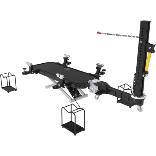 Banco de enderezado 10 toneladas - QB 2000 - SDMR UG - 3 toneladas / con puente elevador / con brazo de tracción