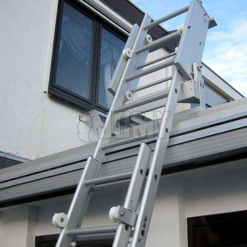 Escalera de aluminio - JOMY SA - simple / de cubierta
