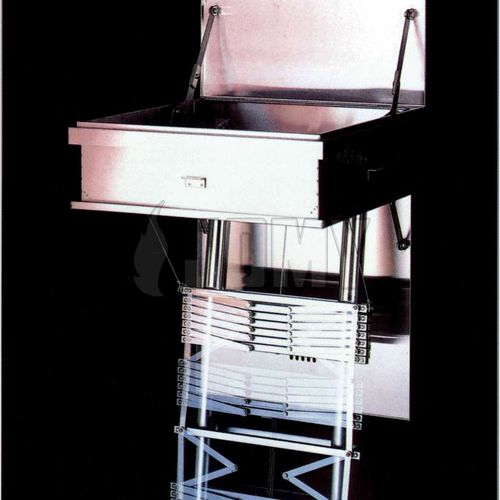 Escalera de acero inoxidable - JOMY SA - simple / telescópica / de seguridad
