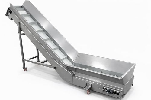 Cinta transportadora modular - AQ-P series - Angelo Quidacciolu Costruzioni Meccaniche - lisa / de acero inoxidable / de PVC