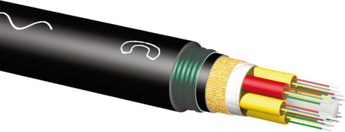 Cable óptico de datos - BayCom® A-DQ(ZN)2Y - Bayerische Kabelwerke - antipropagación de fuego / estanco / para uso exterior