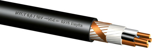 Cable eléctrico de alimentación - BayEnergy® CPR NYCY - Bayerische Kabelwerke - aislado / antipropagación de fuego / multifilar