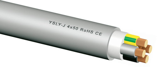 Cable eléctrico de alimentación - BayMotion® YSLY-J Flex - Bayerische Kabelwerke - aislado / resistente al aceite / multifilar