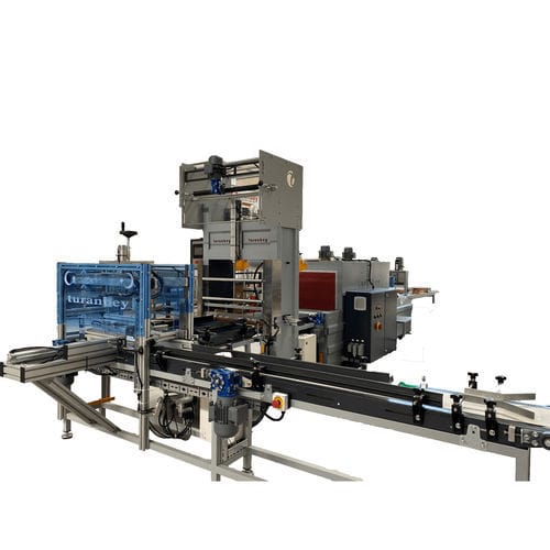 Retractiladora automática - TURBEY PACKING MACHINERY - para productos cosméticos / de bebidas / para productos químicos