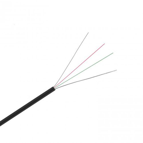 Cable óptico de compensación - GJXFH 2J SM G.657A2  - TELMOR - resistente a los UV / armado / plano