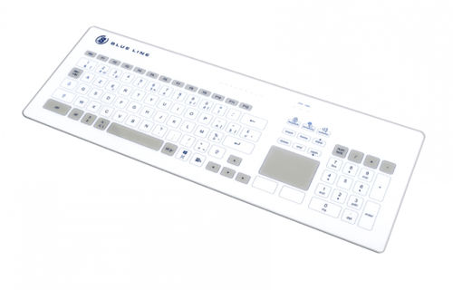 Teclado de mesa - blue-line.com - capacitivo / 103 teclas / con alfombrilla táctil