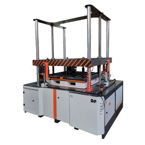 Máquina de ensayo de compresión - 209384 - AHP PLASTIK MAKINA - controlada por ordenador / para plástico / para palés