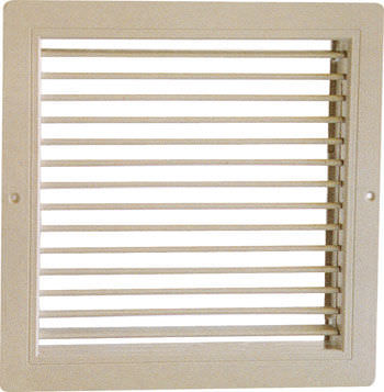 Rejilla de ventilación de plástico - GPV 10 - 21 - FRANCE AIR - cuadrada