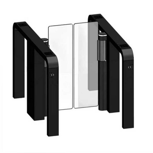 Portón abatible - GALEA S - FBMECASYSTEM - con mando a distancia / para control de acceso / de vidrio