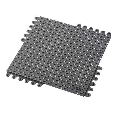 Alfombra de caucho nitrilo - De-Flex® Nitrile FR 575 - Justrite Safety Group - antifatiga / ignífuga / modular