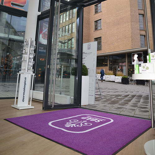 Alfombra antisuciedad - Logo Imperial™ 199 - Justrite Safety Group - absorbente / de vinilo / para zona de tráfico intenso