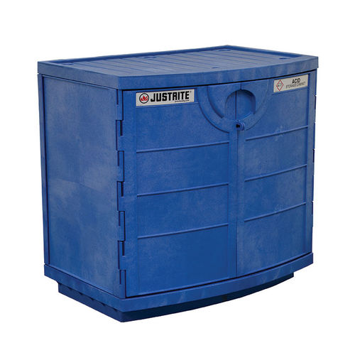 Armario de seguridad - 24180-CL - Justrite Safety Group - con patas / de puertas batientes / con estantes