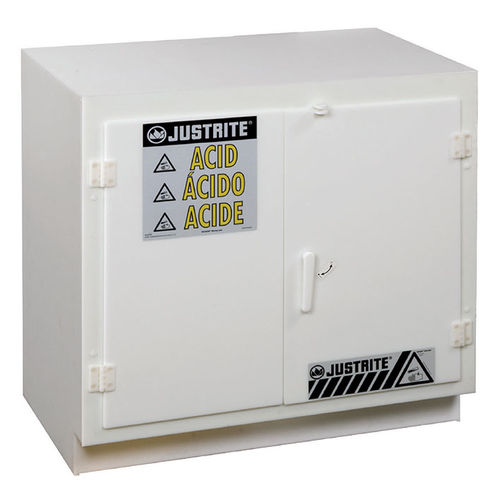 Armario de seguridad - 2401 - Justrite Safety Group - de almacenamiento y distribución / montaje bajo banco de trabajo / con patas