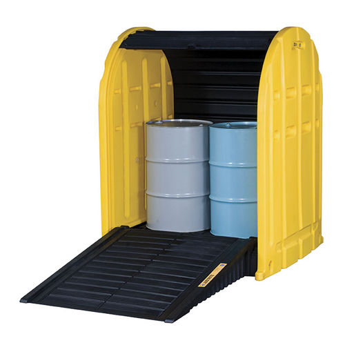 Refugio de almacenamiento para 2 barriles - EcoPolyBlend™ DrumSheds™ 2867 - Justrite Safety Group