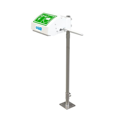 Lavaojos lavacara de pie - STD-45GS/P - Justrite Safety Group - para uso en interiores / de exterior