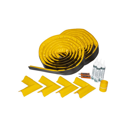 Barrera antifugas flexible - Make-A-Berm Kit - Justrite Safety Group - con revestimiento de PVC / resistente al aplastamiento / resistente a los ácidos