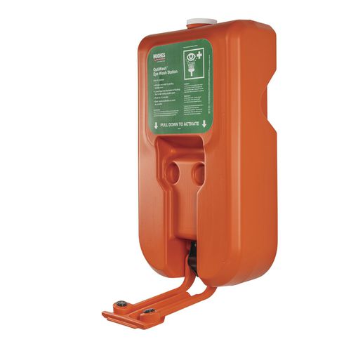Lavaojos de pared - Optiwash® - Justrite Safety Group - de plástico / con depósito / de interior