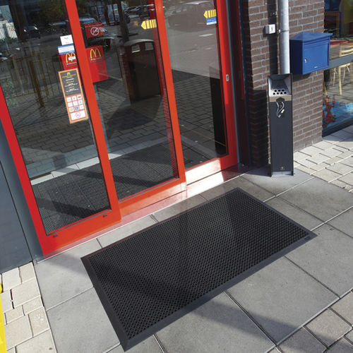 Alfombra antisuciedad - Oct-O-Flex Bevelled™ 599B - Justrite Safety Group - de caucho / de entrada