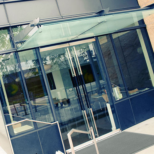 Alfombra de entrada - Gripwalker Edge™ 539B - Justrite Safety Group - de silicona / azul / resistente al aceite