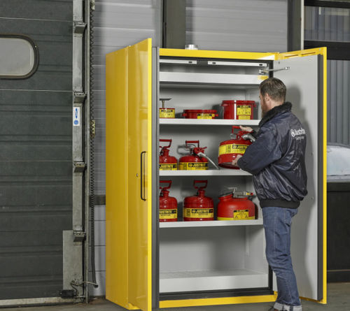 Armario de seguridad - JCB2260 series - Justrite Safety Group - con patas / de puertas batientes / con estantes