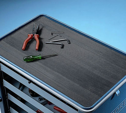 Alfombra antideslizante - 750RS Rib ‘n’ Roll™ - Justrite Safety Group - con estrías finas / de caucho / de interior