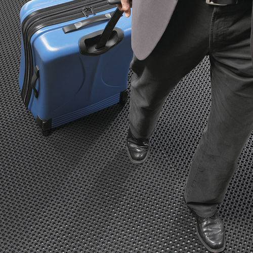Alfombra no absorbente - 599 Oct-O-Flex™ - Justrite Safety Group - modular / de caucho / para zona de tráfico intenso