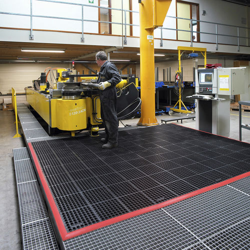 Alfombra antifatiga - Safety Stance™ 549 - Justrite Safety Group - de entramados / de caucho nitrilo / para espacio húmedo