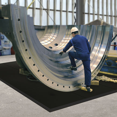 Alfombra antideslizante - Slabmat Carré™ 040 - Justrite Safety Group - modular / de caucho / para aplicaciones higiénicas