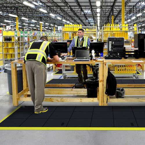 Alfombra antiestática - Cushion Ease Solid™ ESD 558 - Justrite Safety Group - modular / de caucho