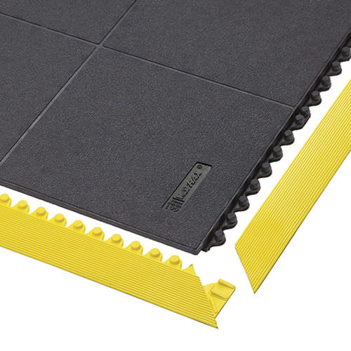 Alfombra antifatiga - Cushion Ease Solid™ Nitrile FR 656SFR - Justrite Safety Group - antiestática / modular / de caucho nitrilo
