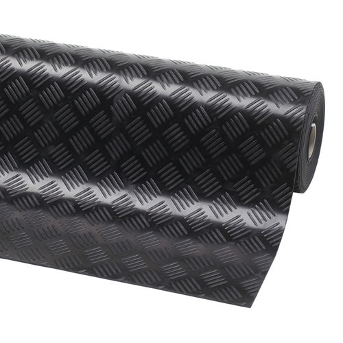 Alfombra antideslizante - 746GR Check ‘n’ Roll™ - Justrite Safety Group - de caucho / de interior / negra