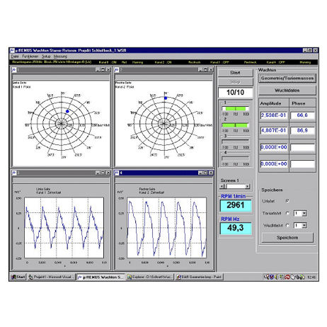 Software de análisis de vibraciones - µREMUS - SINUS - de ingeniería / de medición / de mecánica