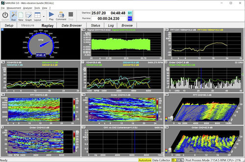 Software de análisis de vibraciones - SAMURAI™ - SINUS - de seguimiento