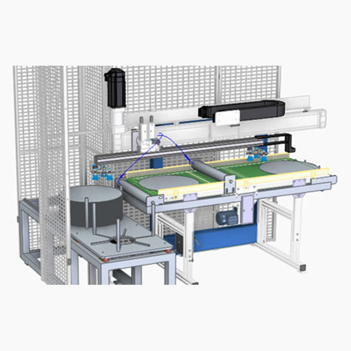 Línea de apilado para alimentadores - Sander Automation - para corte / de pieza / de rejilla