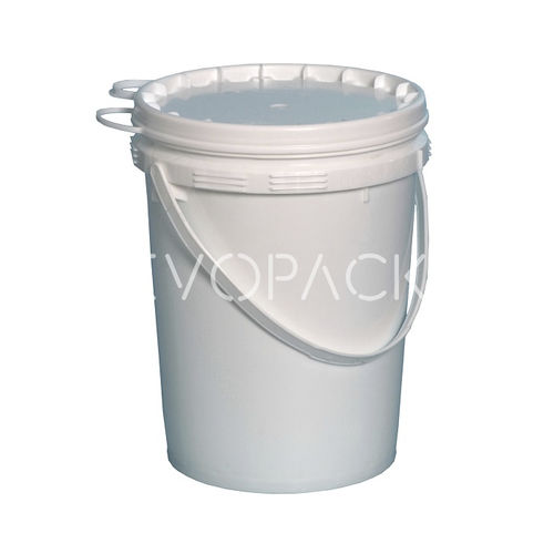 Cubo de plástico - 7506206110 - EVOPACK - redondo / con tapa / con asidero