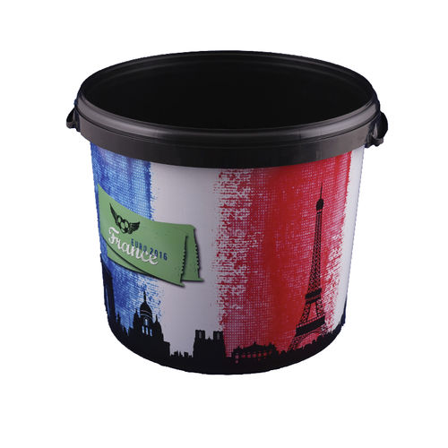 Cubo de plástico - HOM26000 - EVOPACK - redondo / con tapa