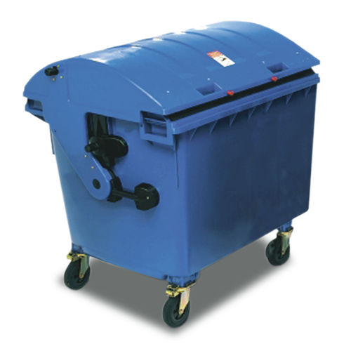 Contenedor de residuos de PEAD - KA 1100 - EVOPACK - de residuos industriales / con tapa / 4 ruedas