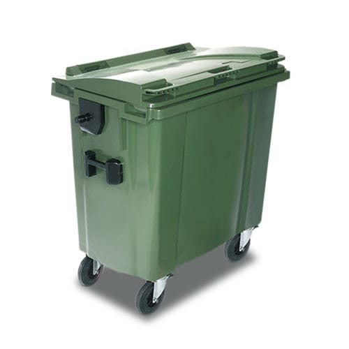 Contenedor de residuos de PEAD - KA 770 - EVOPACK - de residuos industriales / con tapa / 4 ruedas