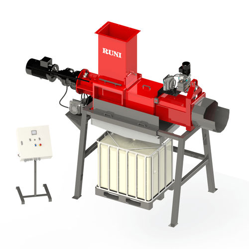Compactador de basura para recogida selectiva - SK370 - Runi - estacionario / de tornillo / de carga superior