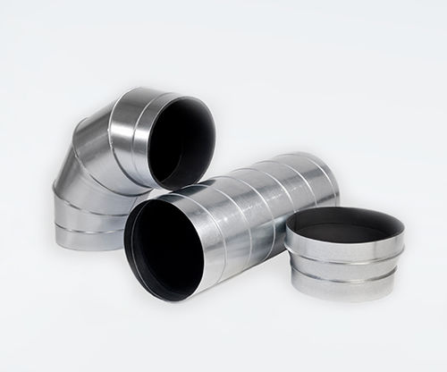 Conducto de aire con aislamiento interiormente - BRINNER - circular / de acero galvanizado / para ventilación