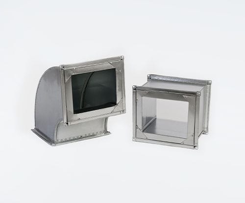 Conducto de aire de doble pared - BRINNER - rectangular / de acero galvanizado / para ventilación