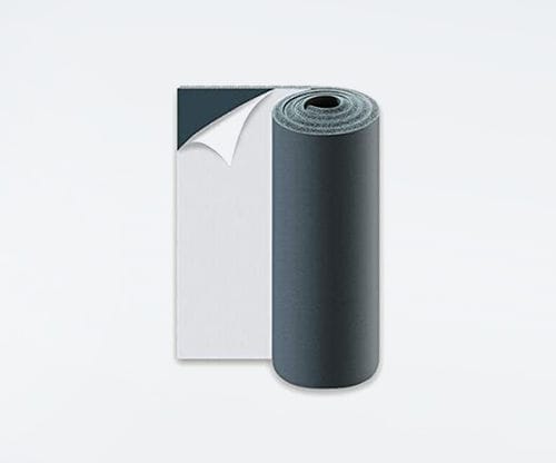 Material aislante para conducto de aire - BRINNER - de espuma de elastómero / de lana mineral / autoadhesivo