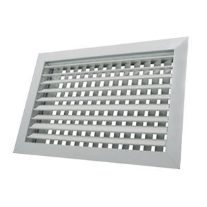 Rejilla de ventilación de aluminio - IVH+O - BRINNER - rectangular / de doble deflexión / horizontal