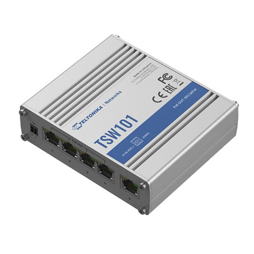 Conmutador Ethernet no administrable - TSW101 - Teltonika Networks - 5 puertos / Gigabit Ethernet / embarcado