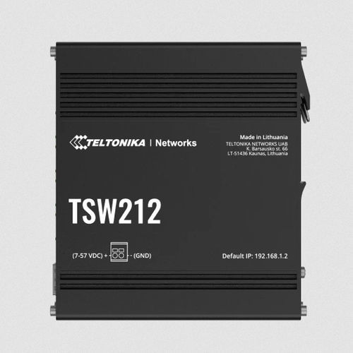 Conmutador Ethernet administrable - TSW212 - Teltonika Networks - 8 puertos / de nivel 2 / Gigabit Ethernet