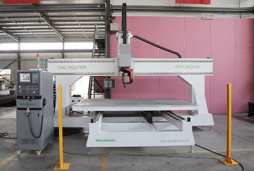 Centro de mecanizado CNC 5 ejes - iGW-5A - igoldencnc - vertical / con mesa móvil / mecanizado biselado