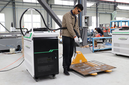 Máquina de limpieza láser de fibra - iGCL-HC - igoldencnc - por plasma / automática / de proceso